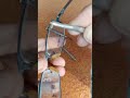 How to Open Eyeglass Nose Pad Screw 🔧 | Short Tutorial #NosePads #DIYGlasses #trending  #shorts