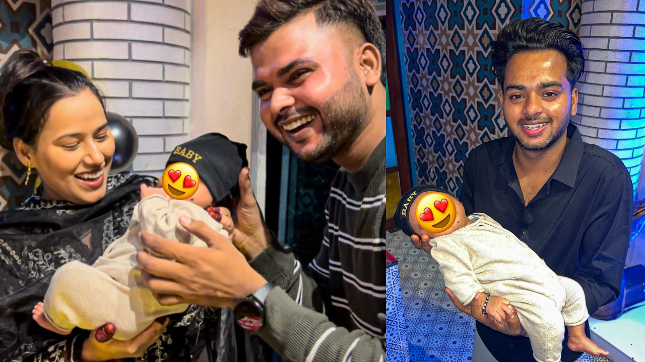 Finally Chachu Ke Baby Se Mil Liya 😍 Face Reveal Hogaya ️ - YouTube