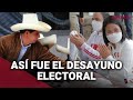ELECCIONES 2021: Keiko Fujimori y Pedro Castillo realizaron el tradicional desayuno electoral