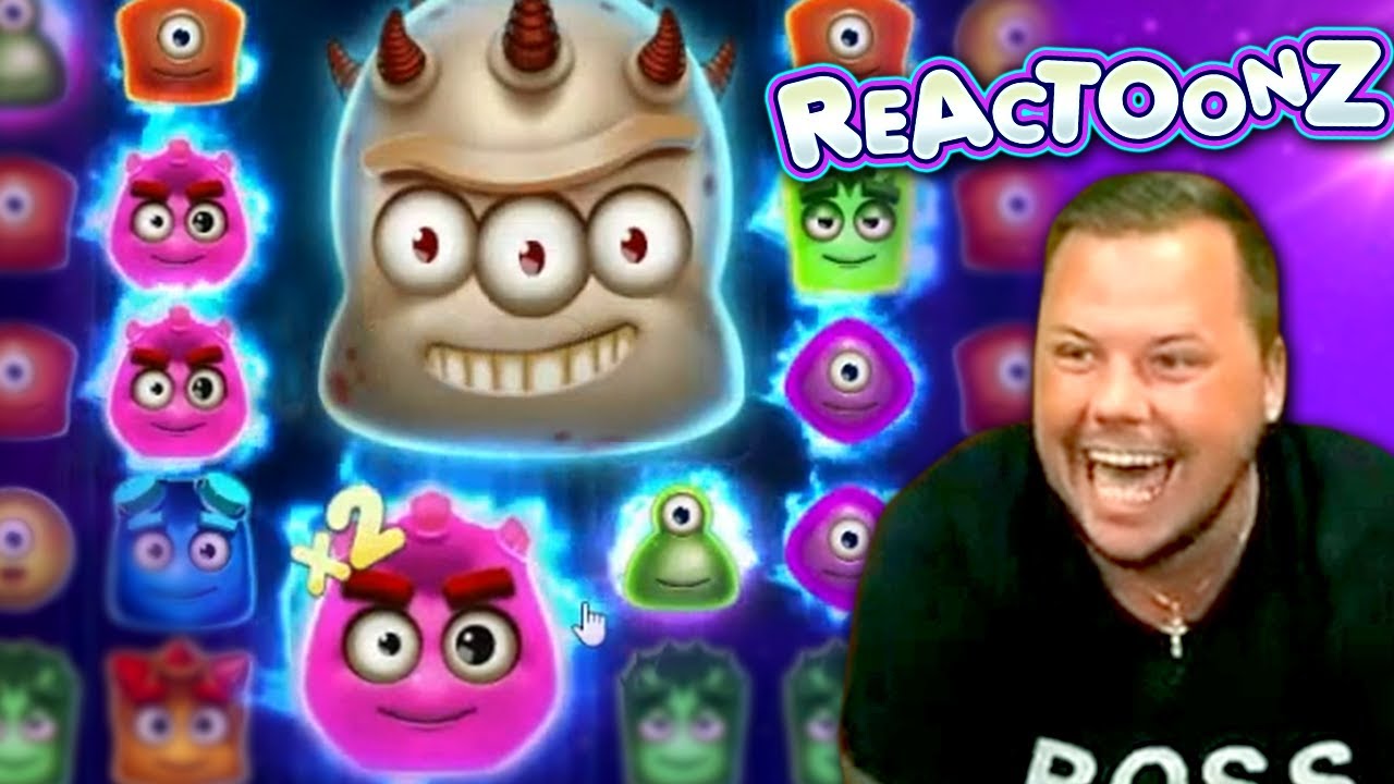 Reactoonz slot gameplay screenshot