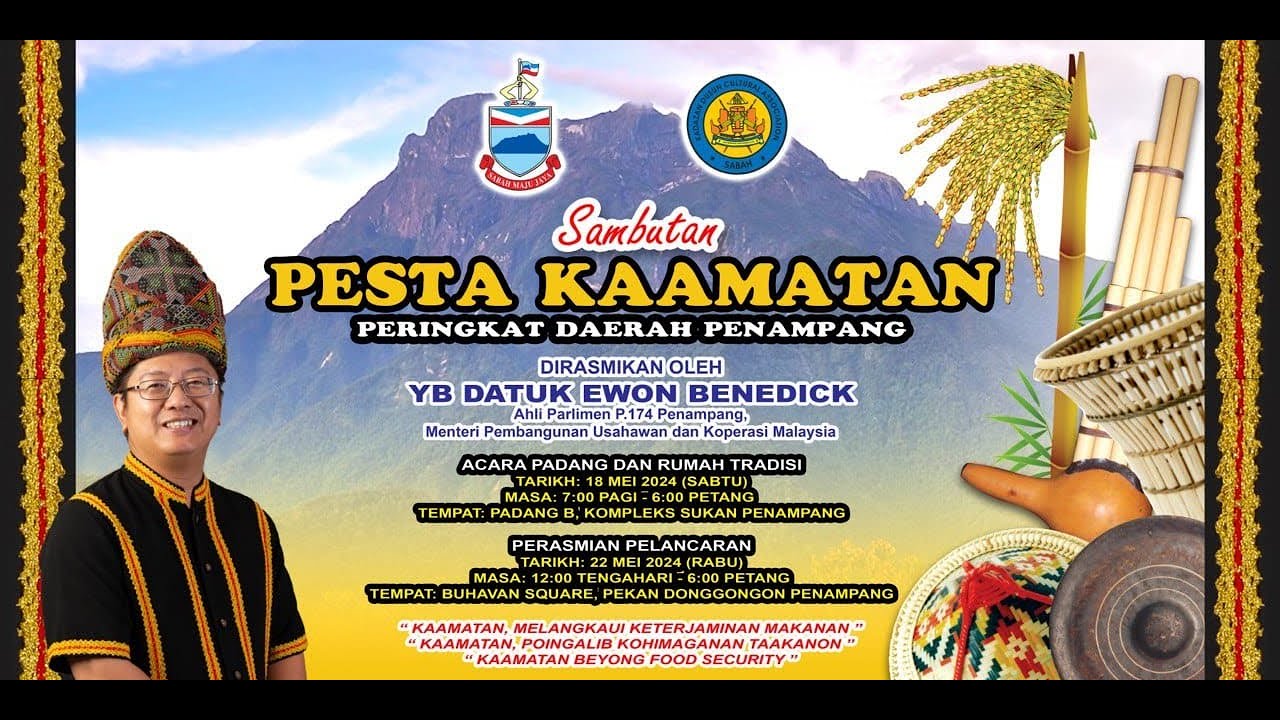 SAMBUTAN PESTA KAAMATAN PERINGKAT DAERAH PENAMPANG 2024 - YouTube