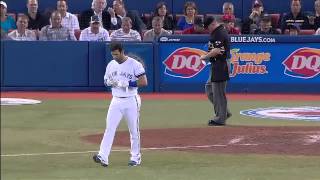 2012/06/01 Bautista strikes out, throws bat