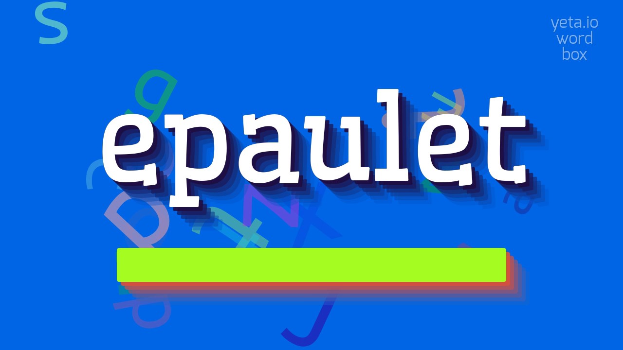 ЭПОЛЕТ - КАК ПРОИЗНОШАЕТСЯ?  