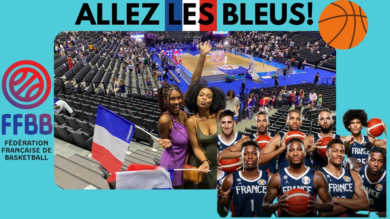 Mon premier match de basket🏀 en France! France contre République tchèque VLOG au Bercy Accor