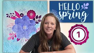 Hello Spring 🌸 Easy Free Motion Quilting Ideas for Beginners