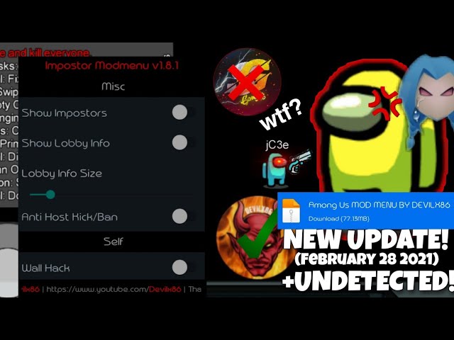 🔥AMONG US MOD MENU🔥 V.2021.3.9, Always Imposter No Kill Cooldown