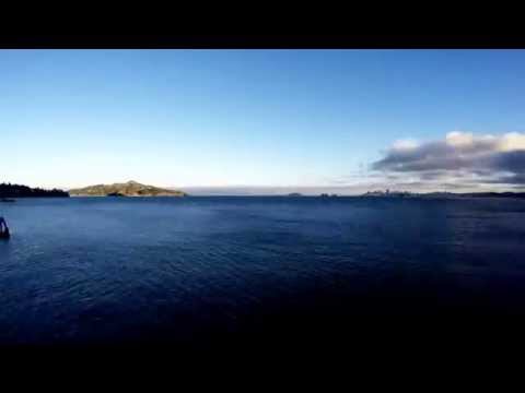 San Francisco Bay time lapse spanning 3 sunsets, moon rises (one full) and sunrises