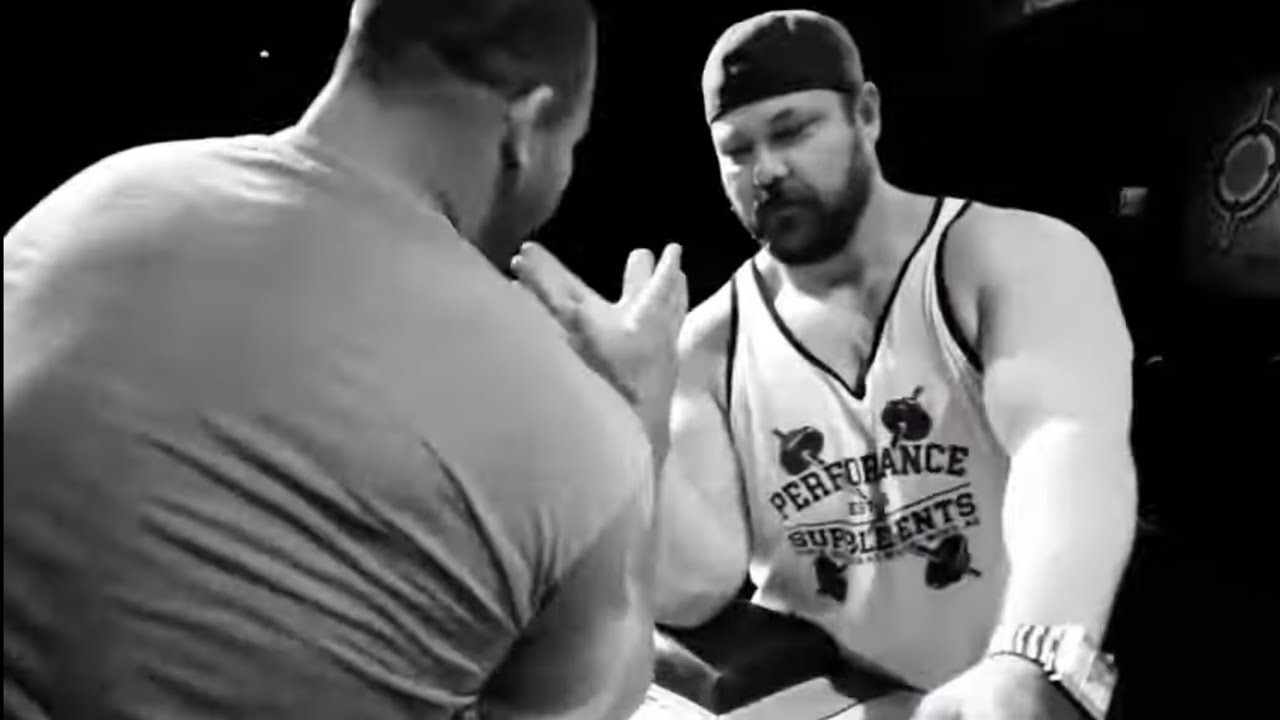 Travis Bagent arm wrestling tournament gets destroyed by Dustin Allen YouTube