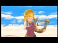 Skyward Sword - Clips where Zelda Sings and Plays the Goddess Harp