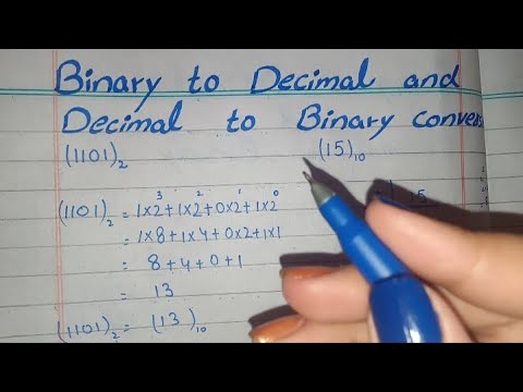 Binary to Decimal and Decimal to Binary Conversion - YouTube