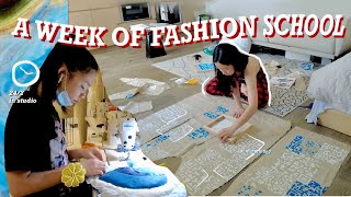 a busy week of fashion school & finals week | NYC fashion student, Parsons fashion school vlog