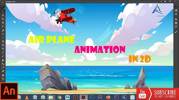 How to create a simple || Airplane Animation in 2D || 2D Animation Tutorial ||