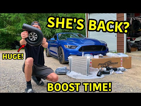 Boosting Our Wrecked 2017 Mustang GT!!!