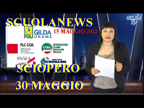 NEWS SCUOLA - APPUNTAMENTO GILDA TV: LA SCUOLA SUL PIEDE DI GUERRA