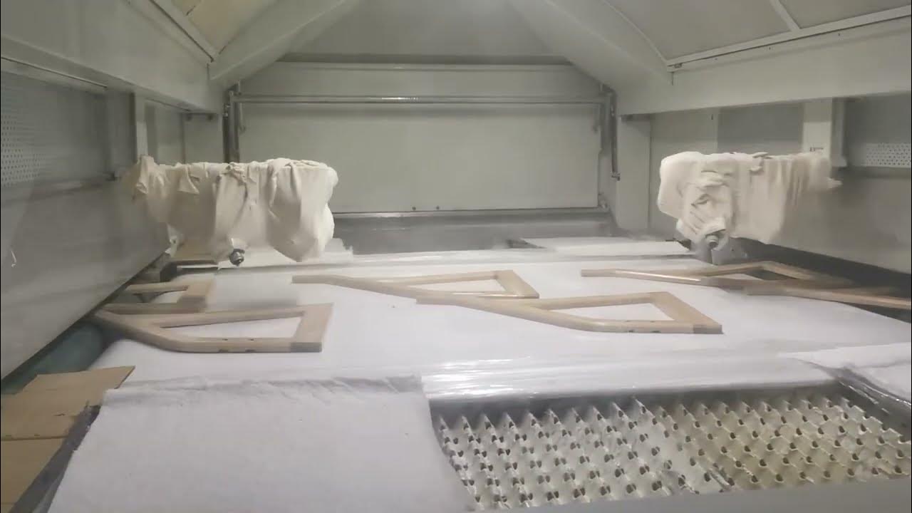 woodworking industry machinery Spray painting of heterogeneous wood