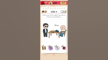 Brain Test 2 Tricky Stories AGENT SMITH level 11 Walkthrough #NovemacGaming #shorts