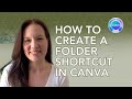 How to create a folder shortcut in Canva