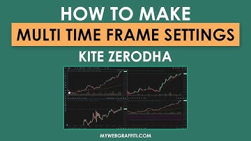 How to make Multi Time Frame Settings in Kite Zerodha?  Detailed Explanation | In English