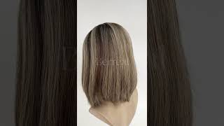 Lace top wigs | face-framing highlights | Gorgeous highlight | 100% human hair #lacetopwigs