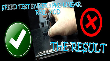 SPEED TEST ENDER 3 PRO With Linear Rail Mod  : The Result #3dprinting #mod #creality