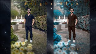 Moody Bright Blue Color Tone. Photoshop cc screenshot 5
