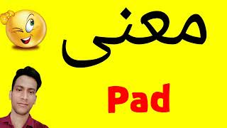 معنى Pad | معنى كلمة Pad | معنى Pad في اللغة العربية | ماذا يقول Pad باللغة العربي