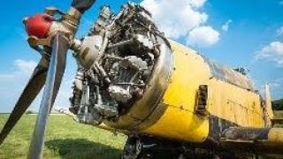 Old RADIAL ENGINES Cold Starting Up and Loud Sound 6