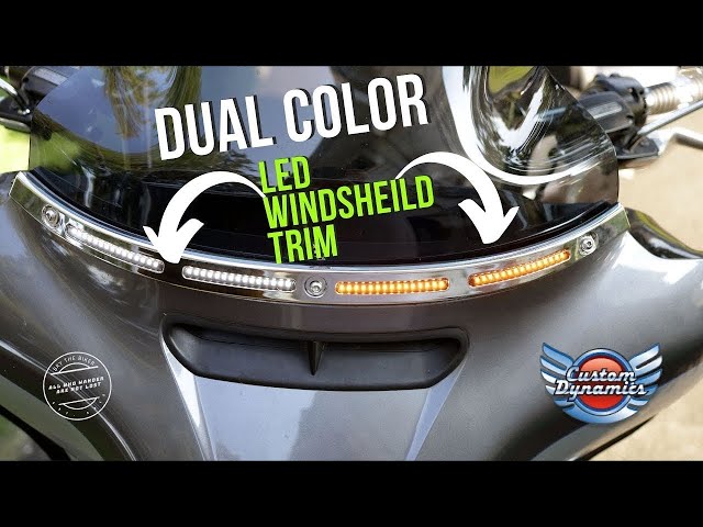 My Custom Dynamics install windshield trim turn signals Dual Color