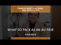 What to pack as an au pair | AuPairWorld