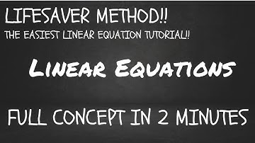 Linear Equations – Algebra – Clear and Understandable Method -  IGCSE - MRA Media