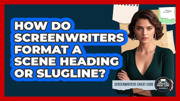 How Do Screenwriters Format A Scene Heading Or Slugline? - Screenwriter