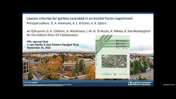 PRJC: Lawson Criterion for Ignition Exceeded in Inertial Fusion Experiment