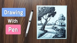 Drawing with Pen : tutorial #shorts