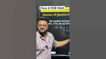 Class 6 maths icse chapter 1 question 6 exercise 1B #youtubeshorts #shorts