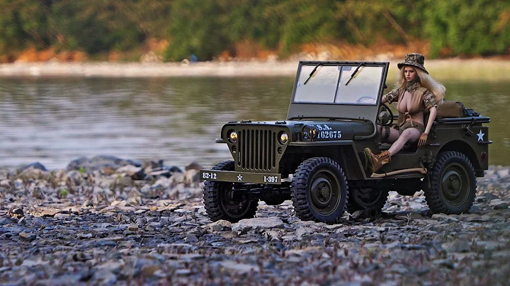 1/6 Scale Jeep ROC HOBBY Willys 1941 MB Scaler Waterfront drive