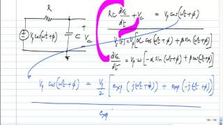 Basic Electrical Circuits: L19P03: RC Response To Sinusoidal Input
