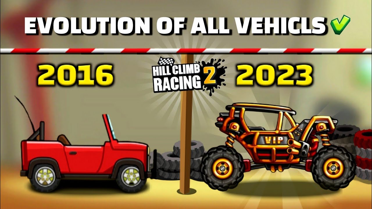 Hill Climb Racing 2 Vehicles Evolution 2016-2021 