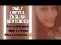 Daily use English sentences Hindi to English Translation || Englishlearning#shorts #englishgrammar