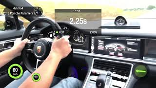 Porsche Panamera Turbo S E-Hybrid launch control Akrapovic exhaust * Dragy GPS *