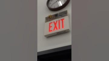 Exit sign fail