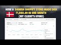 How a Danish Shopify Store Made DKK 71,980 69 in One Month (My Client's Store)