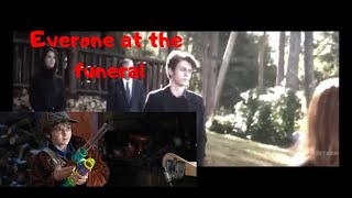 Everyone at Iron Mans (Tony Starks) Funeral-Avengers Endgame Ending