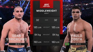 Sean Strickland Vs Paulo Costa UFC 302 Middleweight Prediction