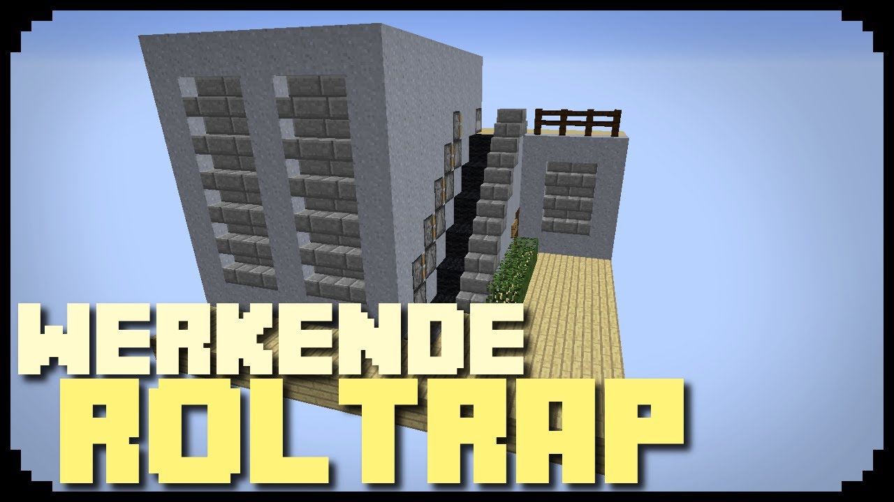 Minecraft: Hoe maak je een Werkende Roltrap (redstone) - YouTube