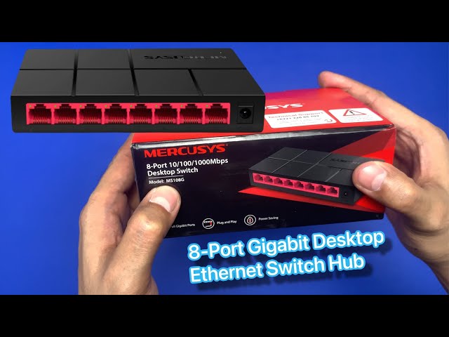 Mercusys 🔥 MS108G 8-Port Gigabit Desktop 🔥 Ethernet Switch Hub 🔥 Unboxing