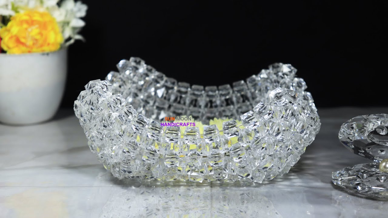 অনেক সহজ ভাবে একটি সুন্দর ফলের বা ফুলের ঝুড়ি/ easy beaded flower basket/ Fruit basket for beginner