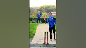 Every time we hit the target, it get smaller 🤯🎯 #challenge #cricket #theashes #backyarcricket