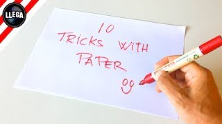 Hello friends, in this video we are going to see 10 tricks or nonsense
that you can do with paper. they some life hacks help your real li...