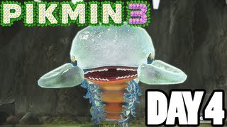 Pikmin 3 Wii U: Day 4 - Boss 1: Armored Mawdad
