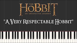 The Hobbit - A Very Respectable Hobbit (Synthesia Piano)